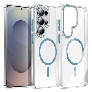 Nuova Custodia Magnetica Trasparente per Samsung S26 Ultra S26, <span class=keywords><strong>Cover</strong></span> per Telefono in PC Trasparente per iPhone e Galaxy S25 S26 + - Product Image 1