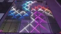 Piste de danse mobile pour événements, mariage, salon professionnel, acrylique, infini, croix, X, LED, IP65, magnétique, Pista De Baile
