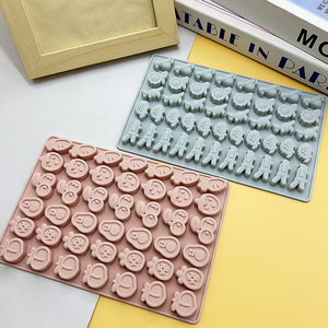 Moule en résine de silicone en forme d'oiseau de dessin animé, hérisson, <span class=keywords><strong>lion</strong></span>, bête, pour bonbons mous, chocolat, moule à fruits à une bouchée pour tremper ou déposer - Product Image 3