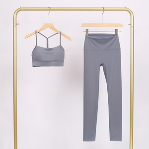 Conjunto de Yoga con Sujetador en Forma de Y, Tallas S-3XL, Conjunto de 2 Piezas para Mujer, Ropa Deportiva, Conjunto de Yoga para Gimnasio y Actividades al Aire Libre con Leggings - Product Image 5