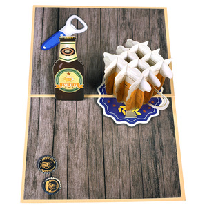 Cartes d'anniversaire 3D avec design bière pour hommes, mari, petit ami, oncle, grand-père, cadeau d'anniversaire pour la fête des pères, la retraite, toutes occasions - Product Image 4