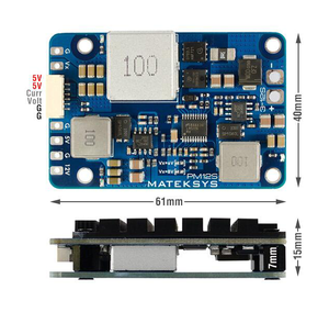 Mateksys โมดูลพลังงาน PM12S-3 5.25V/6V/8V 4A 5-8V/15A BEC RC multirotor FPV Racing Drone ชุดกรอบ UAV DIY แบบส่วนตัว - Product Image 1
