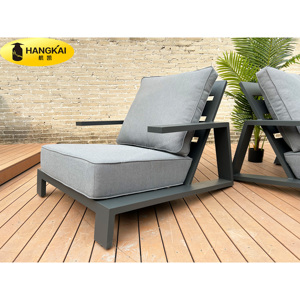 Muebles de patio Hotel patio exterior muebles de aluminio piscina al aire libre sofá jardín sillón con cojín - Product Image 3