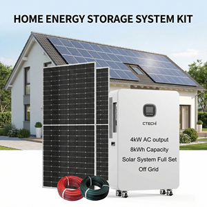 Sistema de Energía Solar Todo en Uno de 4kW <span class=keywords><strong>8kWh</strong></span> con Inversor y Batería, Sistema Solar Fuera de la Red, Sistema Completo de Almacenamiento de Energía Solar para el Hogar - Product Image 1