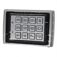 Système de contrôle d'accès biométrique Keysecu A7-D-EM avec clavier étanche, code, carte de proximité Wiegand 26 et fréquence 125 kHz