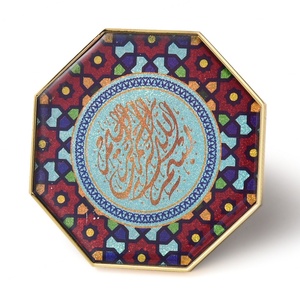 Imanes Metálicos Personalizados de Lujo con Diseño Octagonal Retro, Adhesivos Epoxi con Graffiti para Refrigerador - Product Image 2