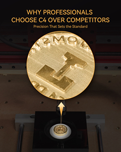 ATOMSTACK <span class=keywords><strong>C4</strong></span> Pro Macchina per Incisione Laser CNC, Incisore Laser per Metallo, Carte di Credito, Giada, Acrilico, Pietra, Legno, Router CNC - Product Image 4