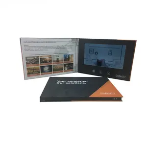 Custom 7 Inch Video Lcd Screen Albums Book Lcd Video Booklet Lcd Screen Video Brochure Card