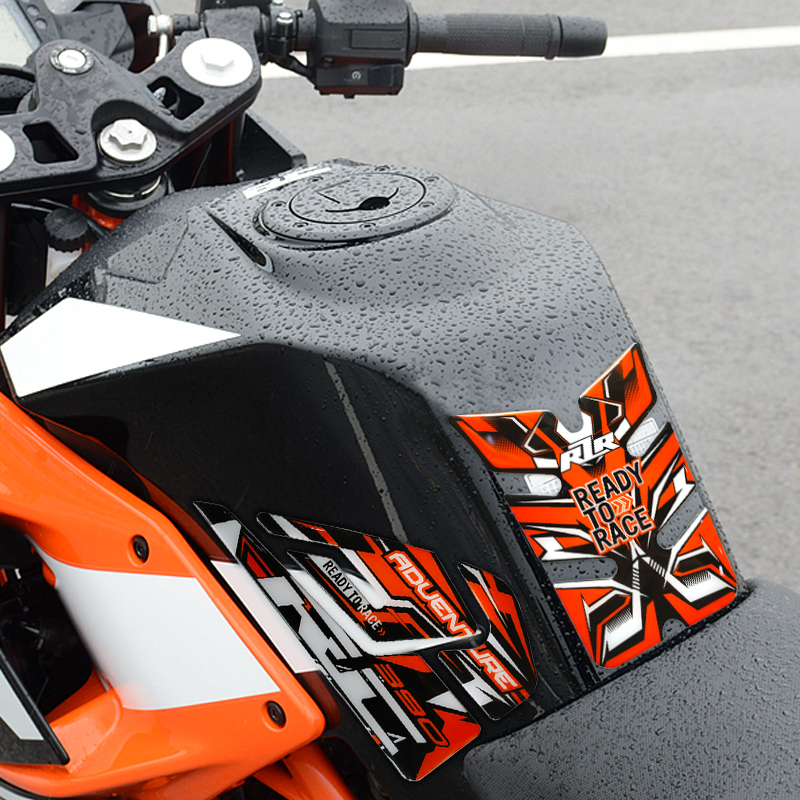 Для ktm rc390 из PU искусственной кожи, с украшением в виде кристаллов падение клей бак крышка Боковая ручка бак тормозных колодок бак мотоцикла pad protector