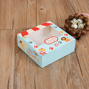 เป็นมิตรกับสิ่งแวดล้อมบรรจุภัณฑ์เค้กและขนมกล่องภาชนะที่มีหน้าต่าง - Product Image 3