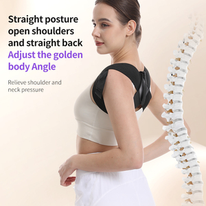 Soporte de espalda portátil transpirable ajustable de primera calidad, Ayuda de expansión <span class=keywords><strong>pectoral</strong></span> para retracción escapular, apertura de pecho, postura erecta - Product Image 6