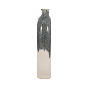 Vaso in Ceramica Curvo con Ritagli, Design Bicolore per Arredamento Soggiorno, Camera da Letto, Ufficio - Product Image 4