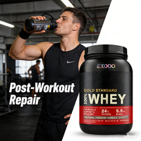 Poudre de Protéine Isolat de Whey BCAA pour Prise de Masse, Superaliment Santé, Vente en Gros OEM, 20-29g de Protéines par Portion