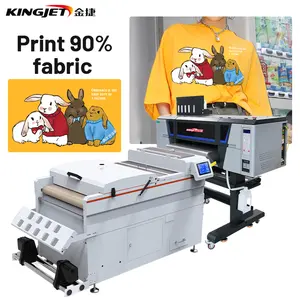 PET Transfer Film XP600 I3200 Dual 4 Printhead Digital Printing Machine A3 30cm 60cm DTF Printer With Powder Shaking Dryer