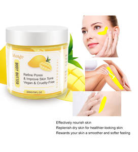 Oem kişisel etiketleme cam kavanoz vücut tereyağı vücut losyonu ve krem Mango vücut yağı - Product Image 2