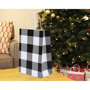 Christmas Paper Birthday Kraft Party <b>Bags</b> with Handle for Christmas Wedding High Tear Resistance Load Capacity Paper <b>Bag</b> - Product Image 4