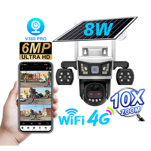 Cámara PTZ Solar de 6MP con SIM 4G, Zoom 10X, Detección Humana por IA, Seguimiento de Movimiento, Resistente al Agua IP66, Intercomunicador de Voz Bidireccional, Alarma por Voz - Product Image 1