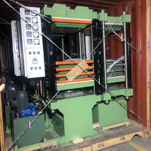 Jalur produksi ubin lantai karet limbah/mesin pembuat ubin karet/Pres vulkanisasi lantai karet - Product Image 2