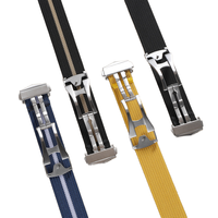 Bracelet de montre en toile de nylon souple et pliable de luxe, 20 mm 22 mm, bracelet de montre sport universel