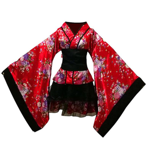 Femmes Sexy Kimono Sakura Anime Costume Japonais Kimono Traditionnel Imprimé Vintage Tradition Originale Soie <span class=keywords><strong>Yukata</strong></span> Robe S-XXXL - Product Image 4