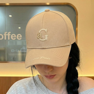 Casquette de baseball incurvée en coton mélangé unisexe, personnalisable avec logo OEM, lettre 'G' brodée en 3D, motif Dobby à pois, ajustable, 4 couleurs, vente en gros, style décontracté - Product Image 2