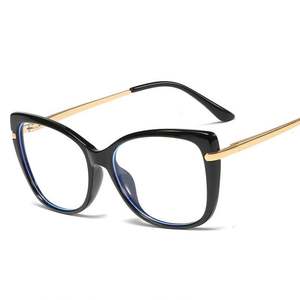 Gafas de Mujer con Logotipo Personalizado, Novedades de Moda, Monturas de Aleación con Bisagras de Resorte, Gafas de Computadora con Estampado de Leopardo para Mujer - Product Image 4