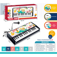 Dropshipping Shopify 37 Keys Electronic Keyboard Piano Toy With Microphone Kids Early Educational Gift