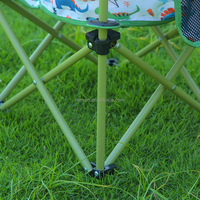 Chaise de camping portable ultralégère en gros, chaise de camping pliable robuste de type mini-lune rétractable