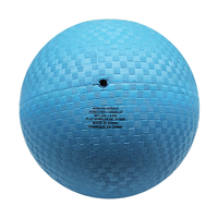 Ballon de terrain de jeu gonflable bleu très vendu, 8,5 pouces, en caoutchouc, certifié ISO9002, option de logo personnalisé pour les sports scolaires
