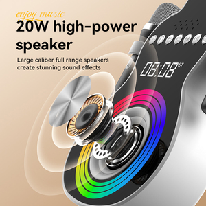 Micrófono de Guitarra para el Hogar, Altavoz de Karaoke para Niños, Pantalla con Diseño Elegante, Reproductor de Karaoke con Doble Micrófono - Product Image 5