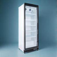 Réfrigérateur commercial vertical mince pour boissons ONRUN SC600, porte vitrée, refroidissement par air, capacité 580L, plage de température 0-10°C, serrure de porte 342