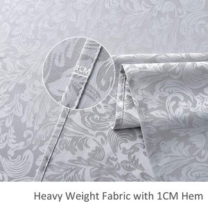 Skymoving Mới Tùy Chỉnh Chất Lượng Cao Bạc Không Thấm Nước Bảng Quần Áo Đa Năng Jacquard <span class=keywords><strong>Polyester</strong></span> Khăn Trải Bàn Vải Cho Trang Trí - Product Image 4