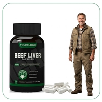 Capsules de foie de bœuf nourri à l'herbe VitaSpring, soutien immunitaire, suppléments énergétiques, vitamines, halal, capsules de foie de bœuf lyophilisé nourri à l'herbe