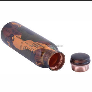 Botella de agua de cobre puro de alta calidad disponible diferentes estilos Hotel hogar cocina Mesa - Product Image 3