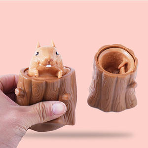 Hot Sale Soft <b>Fidget</b> Compression Squirrel Push Pop Bubble Sensory Toys <b>Pack</b> Squeezing Anti-stress - Product Image 1