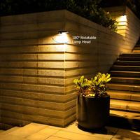 Lampe solaire à détecteur de mouvement PIR LED pour extérieur, étanche, alimentée par l'énergie solaire, pour sécurité nocturne et urgences, à fixer au mur ou au jardin