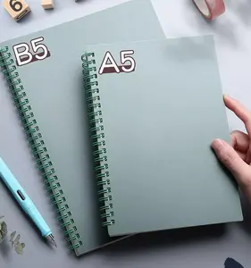 Livro de caderno para estudantes, livro de papel estampado personalizado à prova d' água espiral para cadernos a4 a5