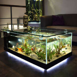 Fabricage Huisdecoratie Glas Vis Tank Tafel Koffie Aquarium Met Luchtpomp - Product Image 6