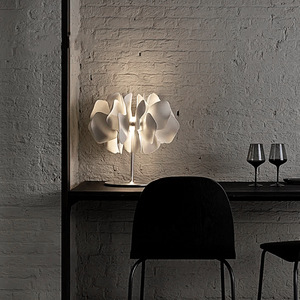 Lámpara de mesa moderna con forma de pétalo, fuente de luz LED E27 para sala de estar, dormitorio, estudio, diseño sencillo, iluminación ambiental - Product Image 2