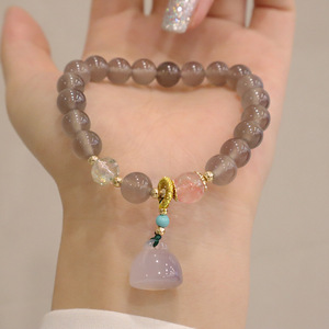 Perla di pietra preziosa <span class=keywords><strong>naturale</strong></span> trasparente stile retrò cinese giade di agata in rilievo multicolore - Product Image 3