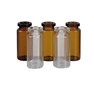 Série de injeção personalizada, alta qualidade, garrafas de vidro para 5ml/7ml/10ml/12ml/15ml/20ml
