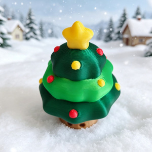 3D Printed <b>Christmas</b> <b>Tree</b> Stress Relief Toy <b>Mini</b> Button Clicker Keychain Creative Stress-Relief <b>Christmas</b> Gift - Product Image 6
