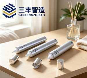 Electroplated <b>Aluminum</b>-Plastic Cosmetic Squeeze Tube with Screw Cap - Product Image 4