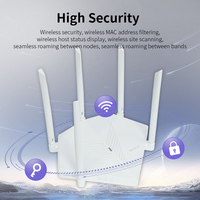 Routeur WIFI Mesh Gigabit à Haute Vitesse avec Cinq Antennes 2.4G & 5G, Antennes Externes pour Utilisation à Domicile ou au Bureau