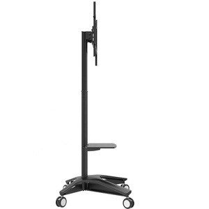 Nouveaux chariots de télévision mis à jour <span class=keywords><strong>9O</strong></span> degrés écran horizontal et vertical support de télévision mobile pivotant adapté pour 32-70 pouces - Product Image 5