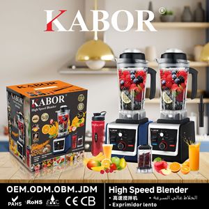 Licuadora de Alta Velocidad Kabor 2.5L 3 en 1, Exprimidor, Preparador de Smoothies, Procesador de Alimentos Eléctrico 220V con Recipiente de Plástico - Product Image 5