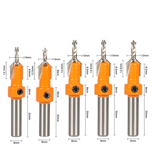 8mm tige Hss fraise foret bois routeur ensemble fraise vis extracteur <span class=keywords><strong>Remon</strong></span> démolition bois forage - Product Image 5
