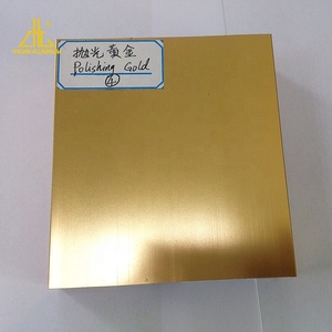 Bóng K Vàng Chải Nhôm Hồ Sơ, Nhôm Cạnh Niêm Phong Phần, Điện Di Vàng Anodized Nhôm - Product Image 2