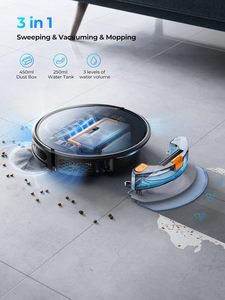 Laresar Max 4500Pa Aspiradora robot de succión y mopa Combo <span class=keywords><strong>Evol</strong></span> 3 Aspiradora robótica con capacidad de taza de polvo de 450mL - Product Image 2