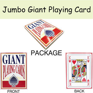 Baraja de Cartas Gigantes Jumbo - Cartas Grandes de 8*11 Pulgadas - Baraja Completa con Temática de Juego Súper Grande - Product Image 5